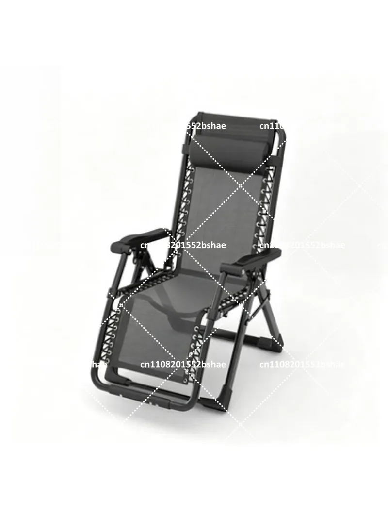 Outdoor Folding Reclining Sun Lounger with Cup Holder, Lightweight Zero Gravity Beach Chair for Adults