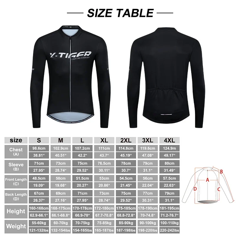 X-TIGER Men Racing Jerseys Winter Thermal Cycling Jacket MTB Bike Coat Warm Bicycle Clothing Long Sleeve Cycling jerseys Jackets