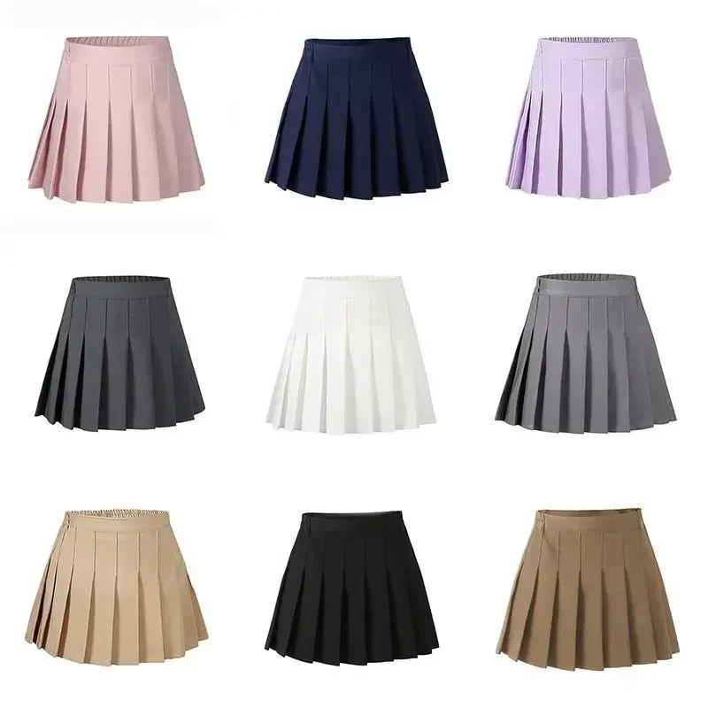 

Summer Baby Girls Cake Skirts Solid Elastic Waist Children Girl Pleated Skirts High Quality Preppy Style Junior Girl Dance Skirt