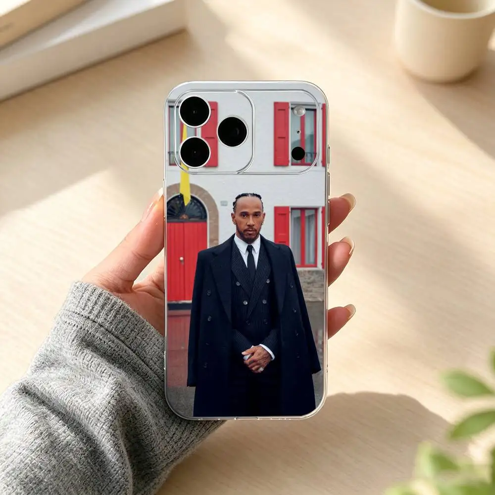 Lewis Hamilton Top racer gift Phone Case Transparent Silicone Soft For iPhone 17 16 15 14 13 12 11 Mini Pro Max Plus 3