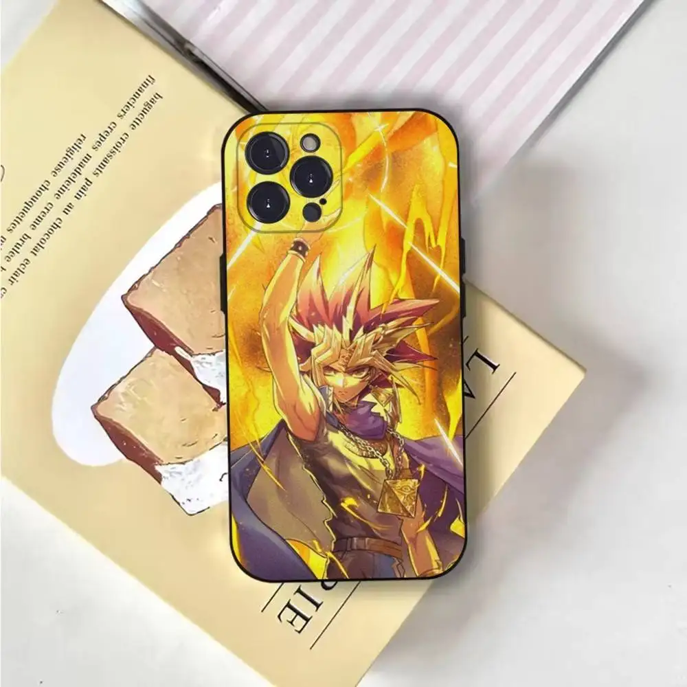 حافظة هاتف Yu-Gi-Oh لهاتف iPhone 6,17,16,15,14,13,12,11 Plus,Pro Max,XS,X,XR,SE,Mini,8,7,غطاء أسود من السيليكون الناعم