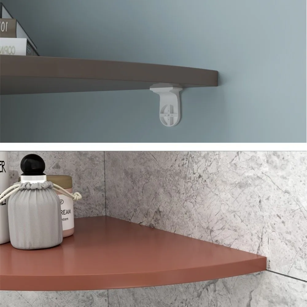 PVC Floating Corner Shelf Wall Mount Multifunctional Wall Corner Storage Rack Quarter Circle Wall Decor Display Stand Bedroom