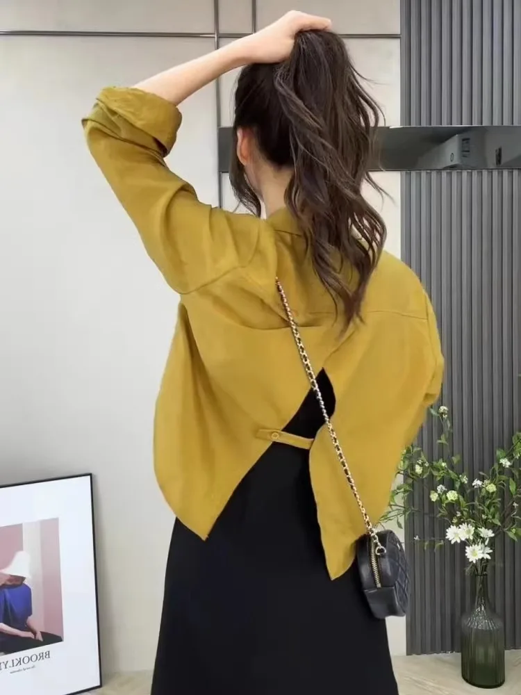 

Sun Protection Long Sve Chiffon irt Women's Summer ort Thin Outerwear Air Conditioning Top Ba Split Ice Silk Co...