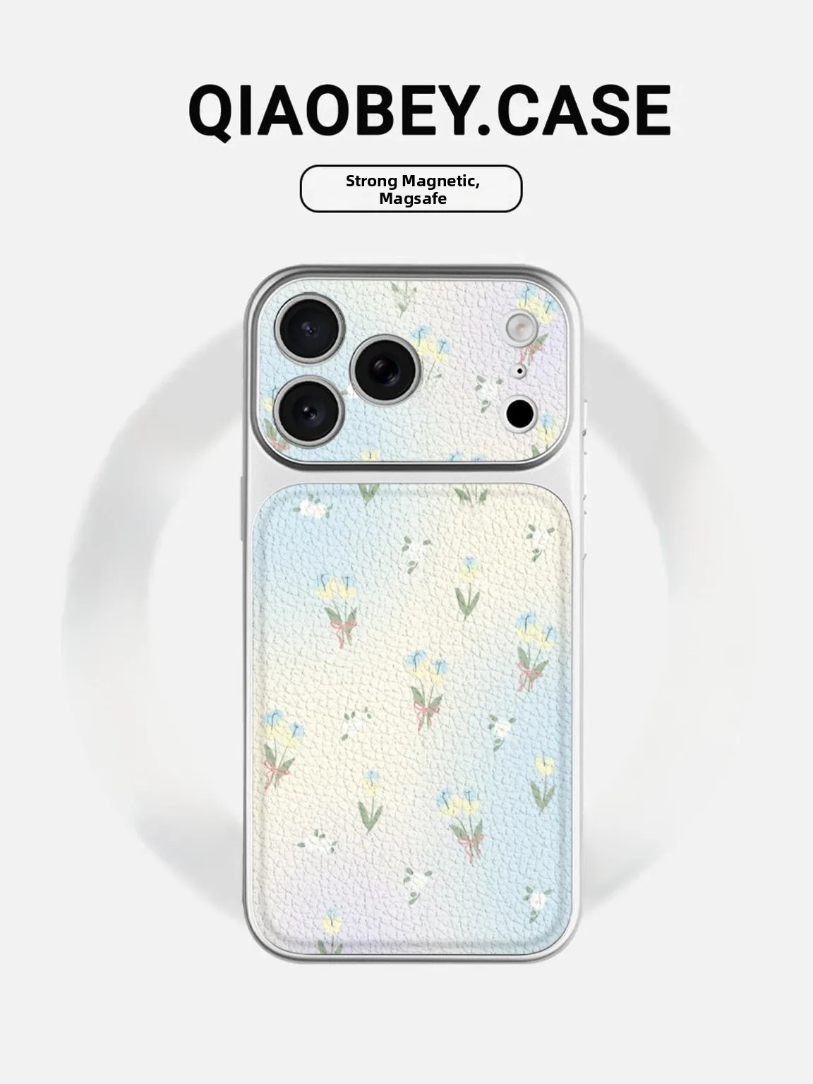 

Cartoon Protective Phone Case for iPhone 17 Full Lens Coverage Cute Female Style Gradient Flower Design Shockproof