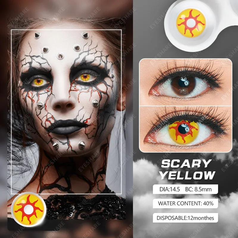 Cosplay Color Contact Lenses for Eyes Makeup Halloween Beauty Contact Lenses Eye Cosmetic Color Lens Eyes Anime Accessories