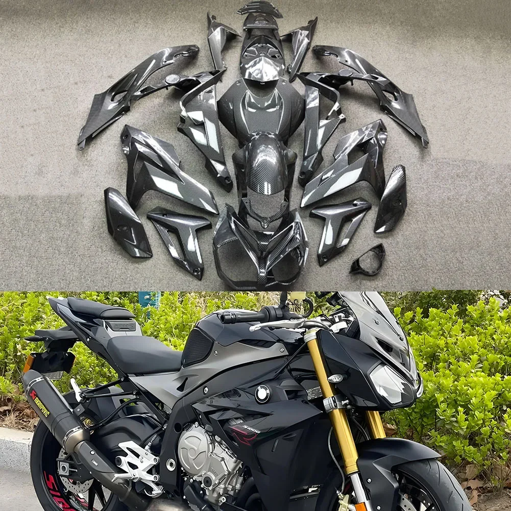 Carbon fiber Printed Fairing Kit For BMW S1000R 2015 2016 2017 2018  ABS Plastic