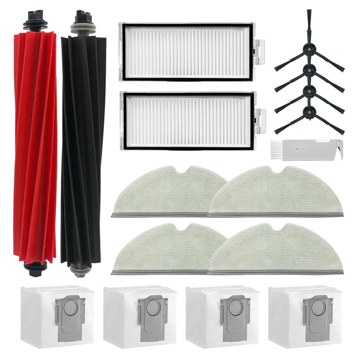 สําหรับ Q5 Pro +/Q8 Max + (Plus) เครื่องดูดฝุ่นหลักแปรงด้านข้าง HEPA FILTER Mop ผ้าฝุ่นเปลี่ยนชิ้นส่วน