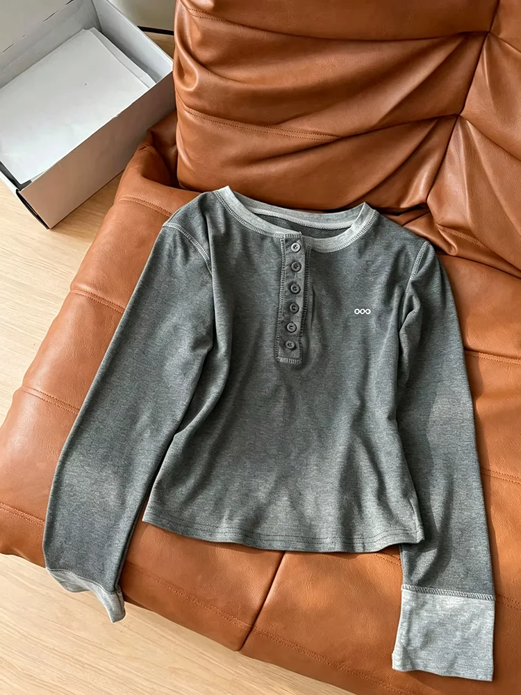 Basic T Shirt Women Slim Fit Long Sleeve Top Soft Stretch Office Casual Work Gym Breathable Comfortable