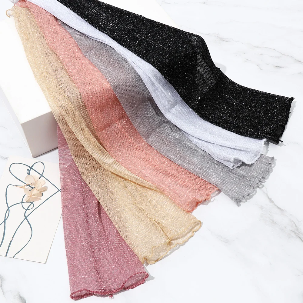 

Fashion UV Breathable Mesh Lace Gloves Thin Sun Protection Sleeves Summer Sunscreen Long-Sleeved Driving Gloves for Women