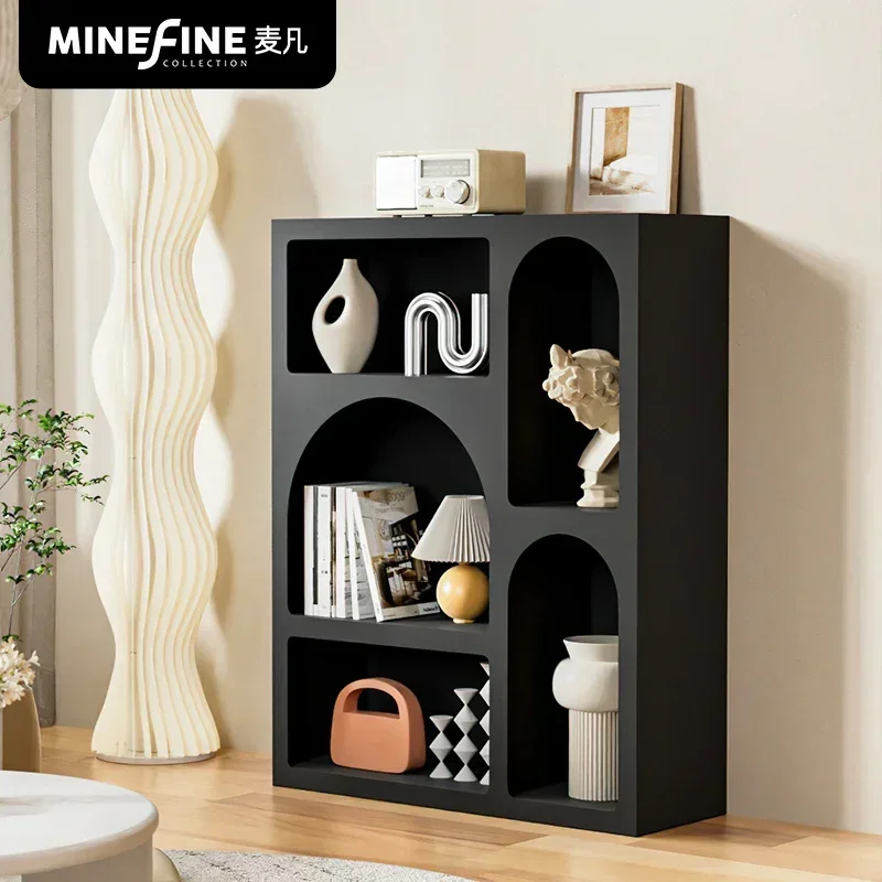 TLL Shelf Floor-Standing Home Entrance Cabinet Cream Style Bookshelf Cave Cabinet