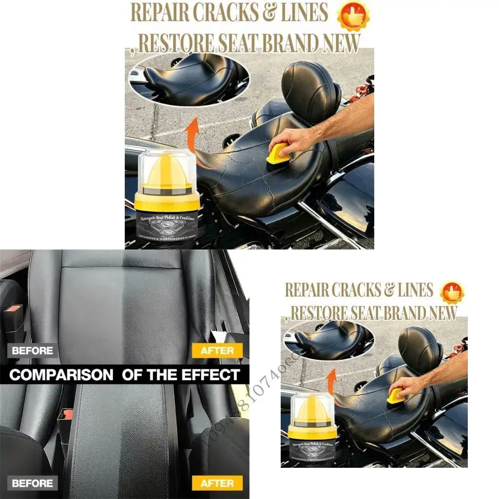 Professional Leather Repair Balm For Car Seats And Steering Color Restora