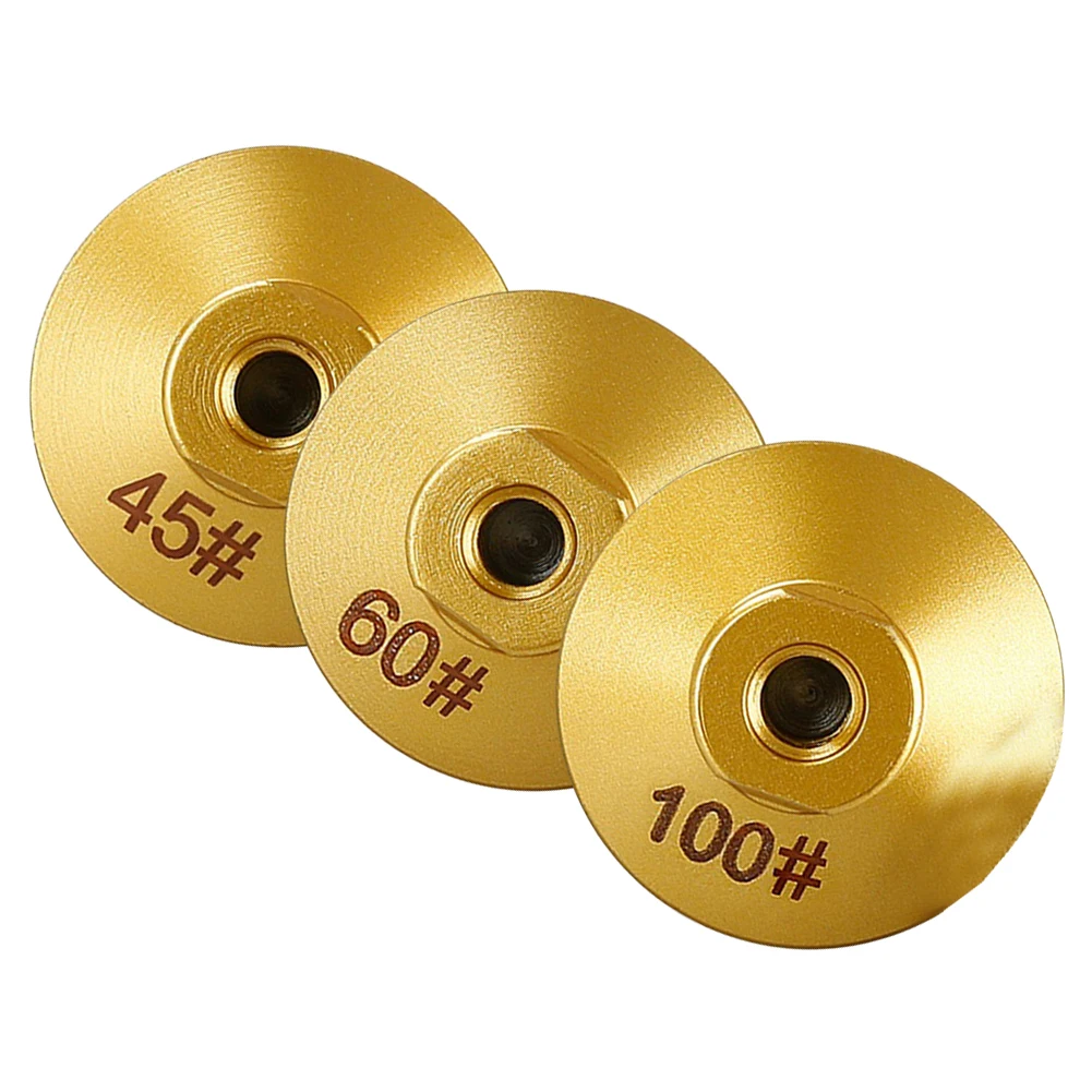3pcs Grinding Wheel 2 Inch 50mm Brazed Grinding Head 45#/60#/100# High Thick-ness Marble for granite Power Tools Replacement