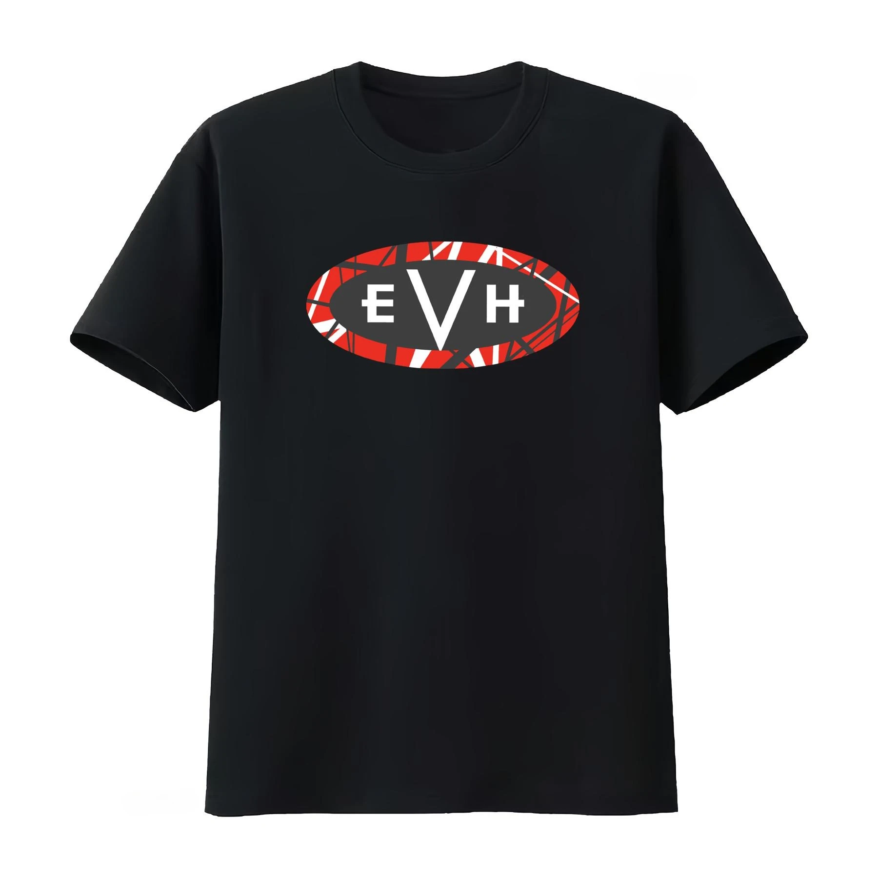 Limitierte Auflage EVH-Inspiriertes Wolfgang Logo Herren T-Shirt Schwarz L S 5XL Stylischer Druck für Rock-Fans Vintage-Waschung – Detail 2