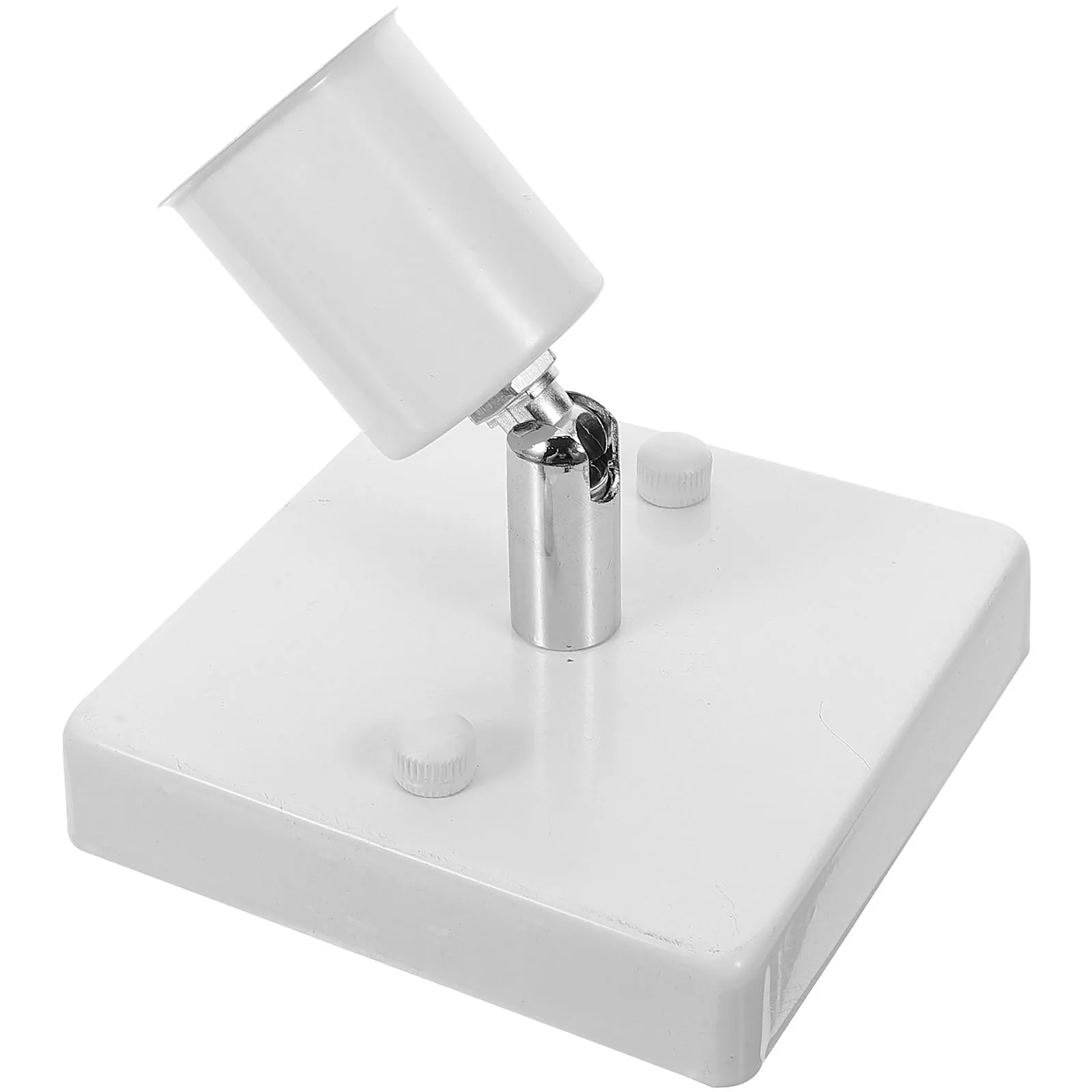 

E27 Ceramic Lamp Holder Socket Black Square Base Rotatable 180 Degrees Heat Resistant Durable Suitable Household Commercial