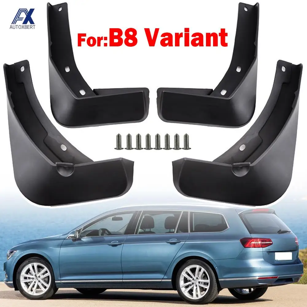 Set VW Passat B8 3G Estate Varyant 2016 - 2021 Araba Çamur Flaps Splash Muhafızları Çamurluklar Ön Arka Styling 2017 2018 2019 2020