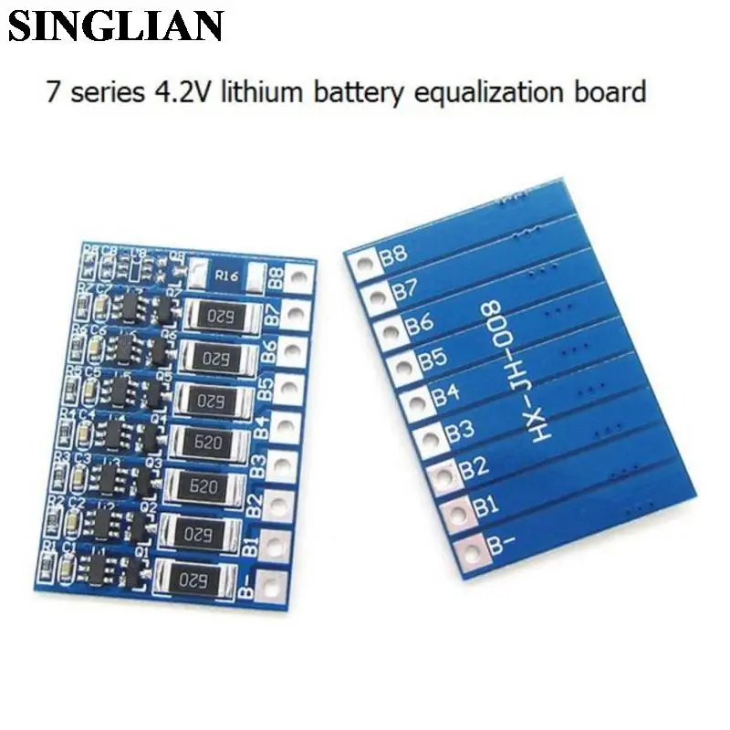 1PCS 7 Series 18650 Lithium Battery Equalization Function Board 7S 25.9V-29.4V Polymer Battery Equalization Board