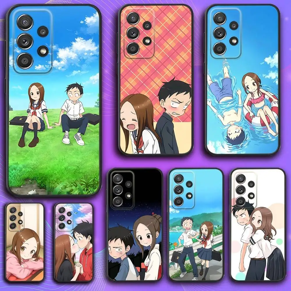 

Karakai Jozu no Takagi San Phone Case For Samsung S 25,24,23,22,30,21,10,9,Ultra,Plus,Lite,FE,4,5 G Soft Black Case
