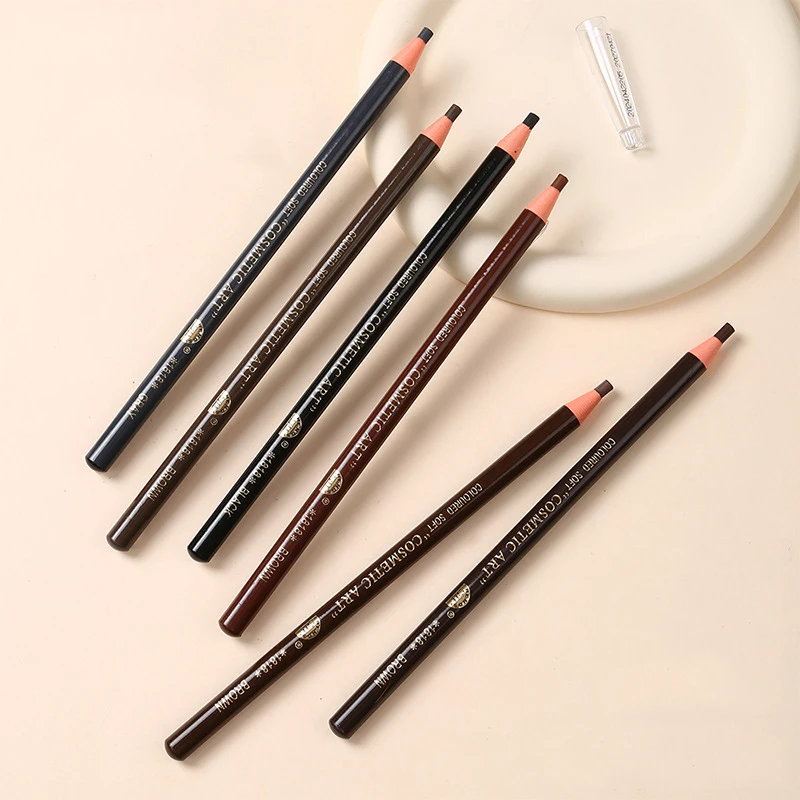 3 Stück HENGSI Pull Augenbrauenstift, weiblich, authentisches Produkt, verblasst nicht leicht, abziehbar und zerreißbar, geeignet für Anfänger