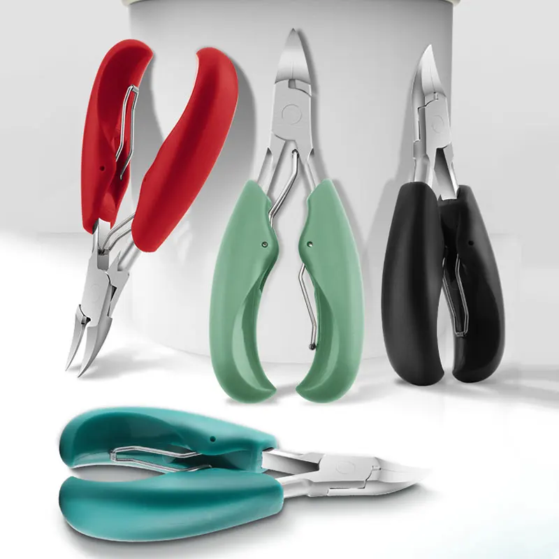 Professioneller Nagelknipser, Schneider für eingewachsene Zehennägel, dicke Nägel, abgestorbene Haut, Schmutzentferner, super scharfes Maniküre-Werkzeug mit gebogener Klinge