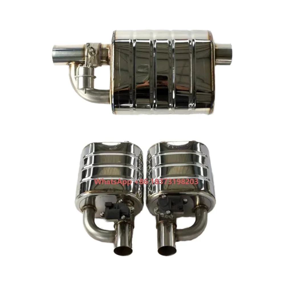 

2.5" 63mm Inlet (2 Muffler) Performance Electric Cutout Valve Valvetronic Exhaust Valved Muffler With Remote Control Kits