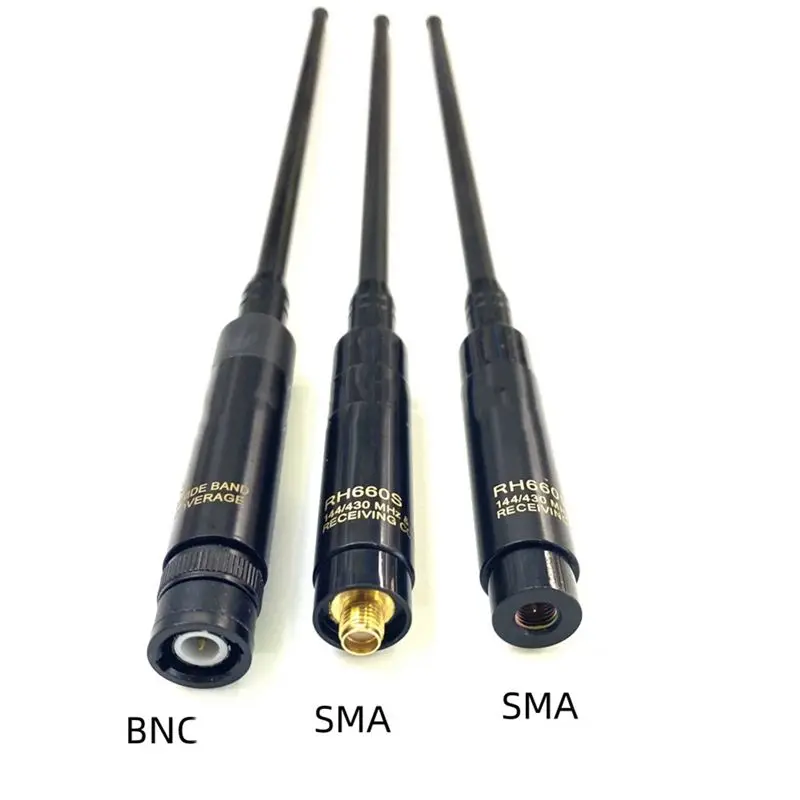 Y44A Walkie Talkie Antenna 144/ 430MHz Antenna High Gain Telescopic Antenna SMA-Male Antennas for Baofeng/for Yaesu/for TYT