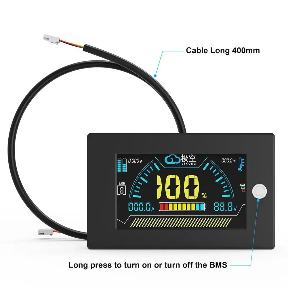 LCD Touch Screen Monitor with Switch & Cable for JK Smart BMS Battery Protection Board 2.3/3.2/4.3 Inch E5J9