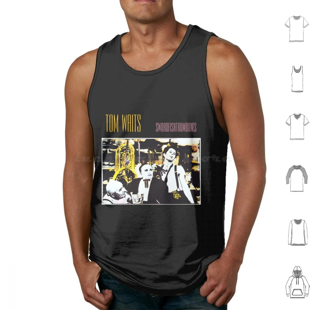 Swordfishtrombones Essential T-Tank Tops Print Cotton Tom Waits Tom Waits Graphite Music Microphone Nick Cave Bob