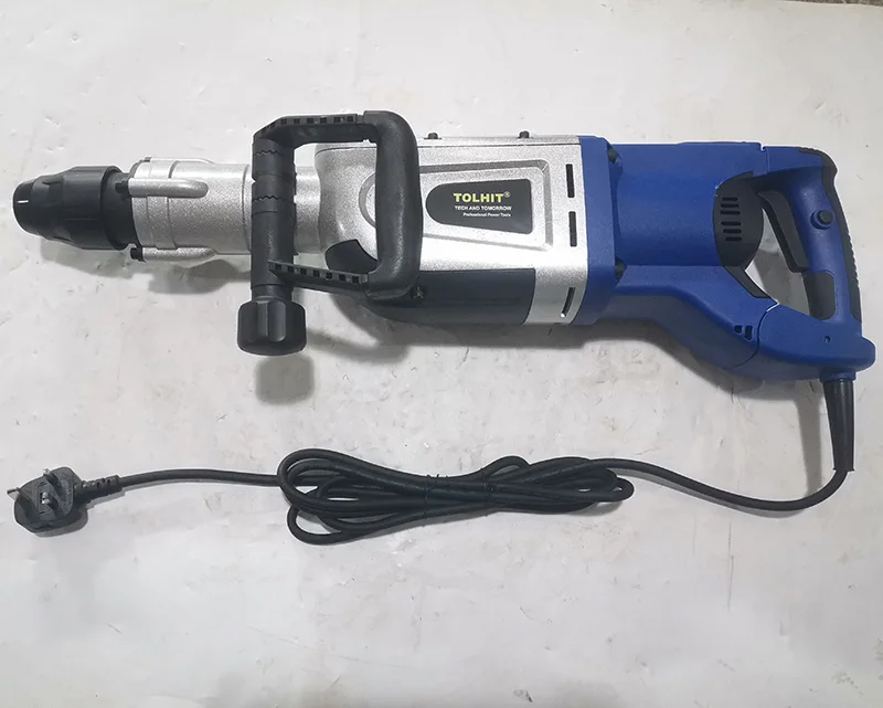 Heavy Duty 220V 50A Cordless Electric Power Concrete Breaker Jack Rotary Hammer Drill Machine 1700W 27J SDS MAX 12 Kilos 50mm