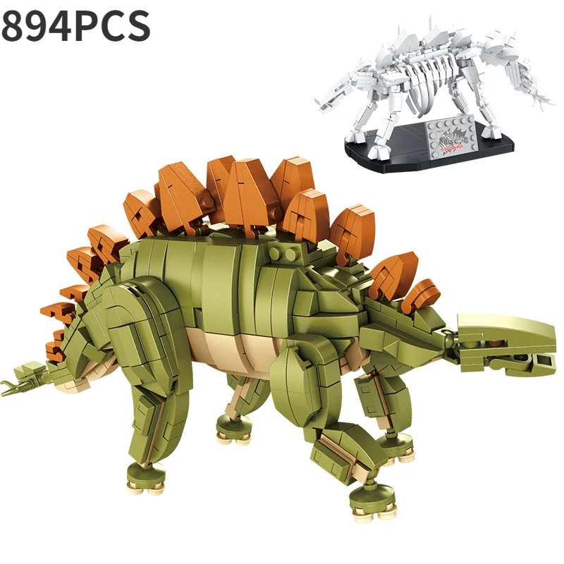 

Dinosaur Building Blocks Toys Jurass IDEAS DIY Park Tyrannosaurus Rex Dino World Creative Stegosaurus Bricks Sets Toy for Kids