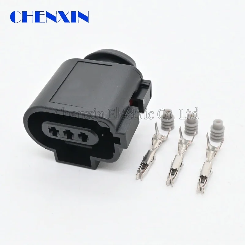 1J0973703B Automobile Wire Cable Connector Auto Plug 1 Set 3 Pin 1J0 973 703 B Car Waterproof Socket