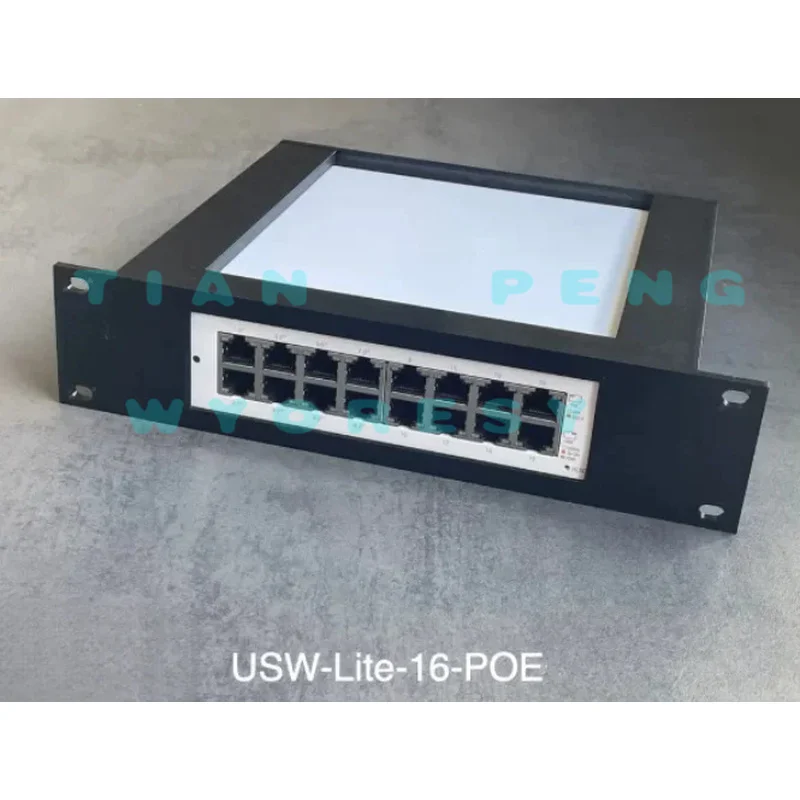 Boost Rack‑inner Air Circulation And Reduce Cabinet Occupancy for UniFi 16PoE‑Lite/Cloud‑Key‑Gen2 Avoid Gear Overheat