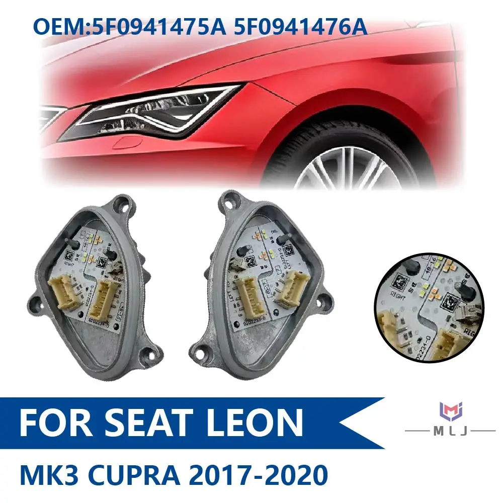 

5F0941475A 5F0941476A For Seat Leon MK3 Cupra 2017 2018 2019 2020 LED Headlight DRL Ballast Module Angel Eye Car Accessories