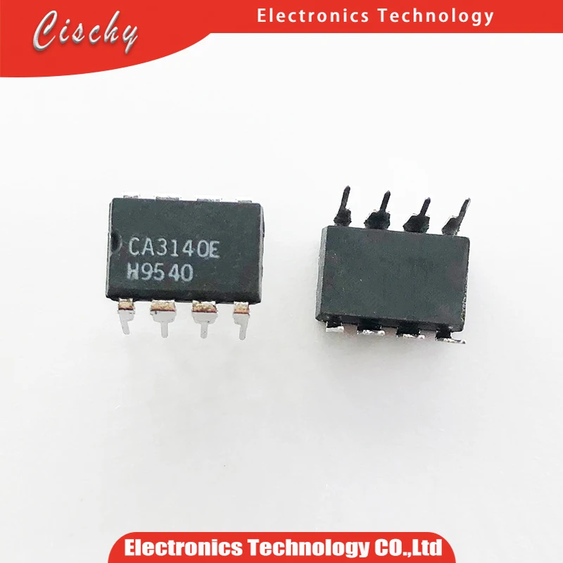 10pcs/lot CA3140EZ DIP8 CA3140 DIP 4.5MHz,BiMOS Operational Amplifier with MOSFET Input/Bipolar Output CA3140E