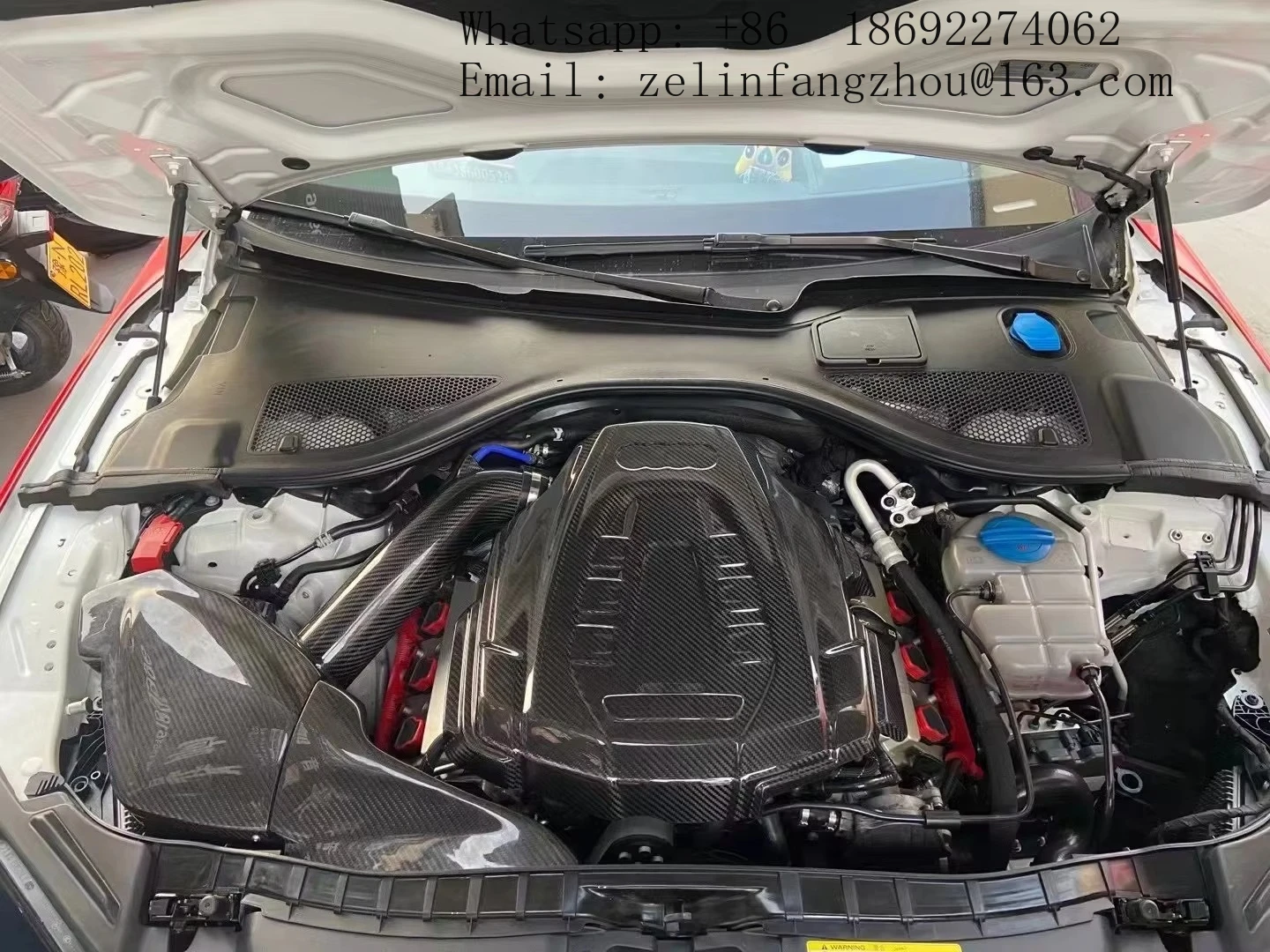 100% Dry Carbon Fiber Cold Air Intake System For Audi A6 A7 C7 3.0T Factory Direct Airspeed Brand