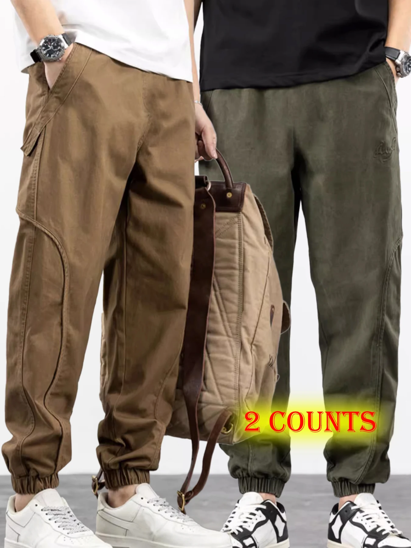 

Men's Cargo Pants, Thin Trousers, Comfortable and Breathable, Outdoor Casual, Wearable, Running, Cycling, Multi-pocket