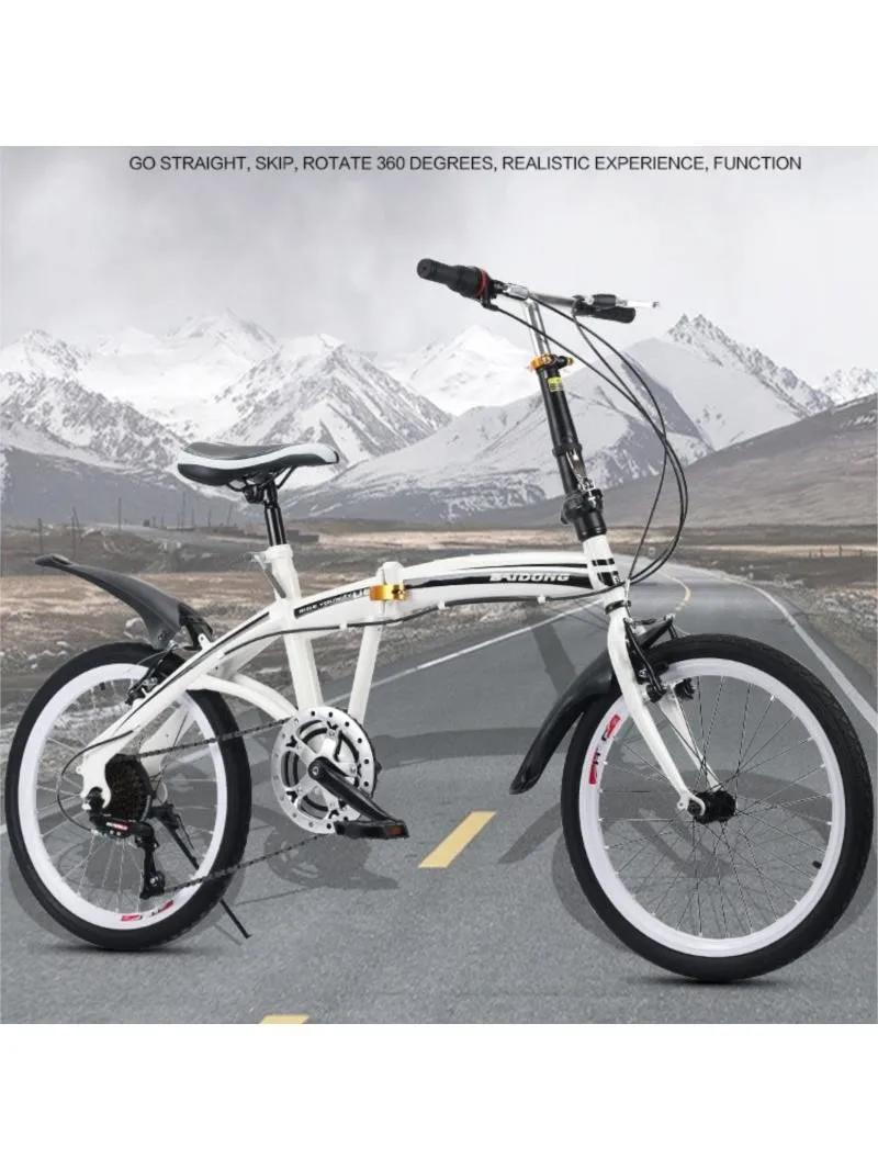 AliExpress 20 Inch Portable Foldable Adult Bicycle Disc Brake Variable Speed Road Bike Can Be Customized For