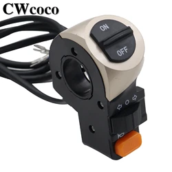 Electric Scooter Bike Headlights Horn Turn Signal Multi-functional 3-in-1 Switch For Kugoo M4/M4 PRO