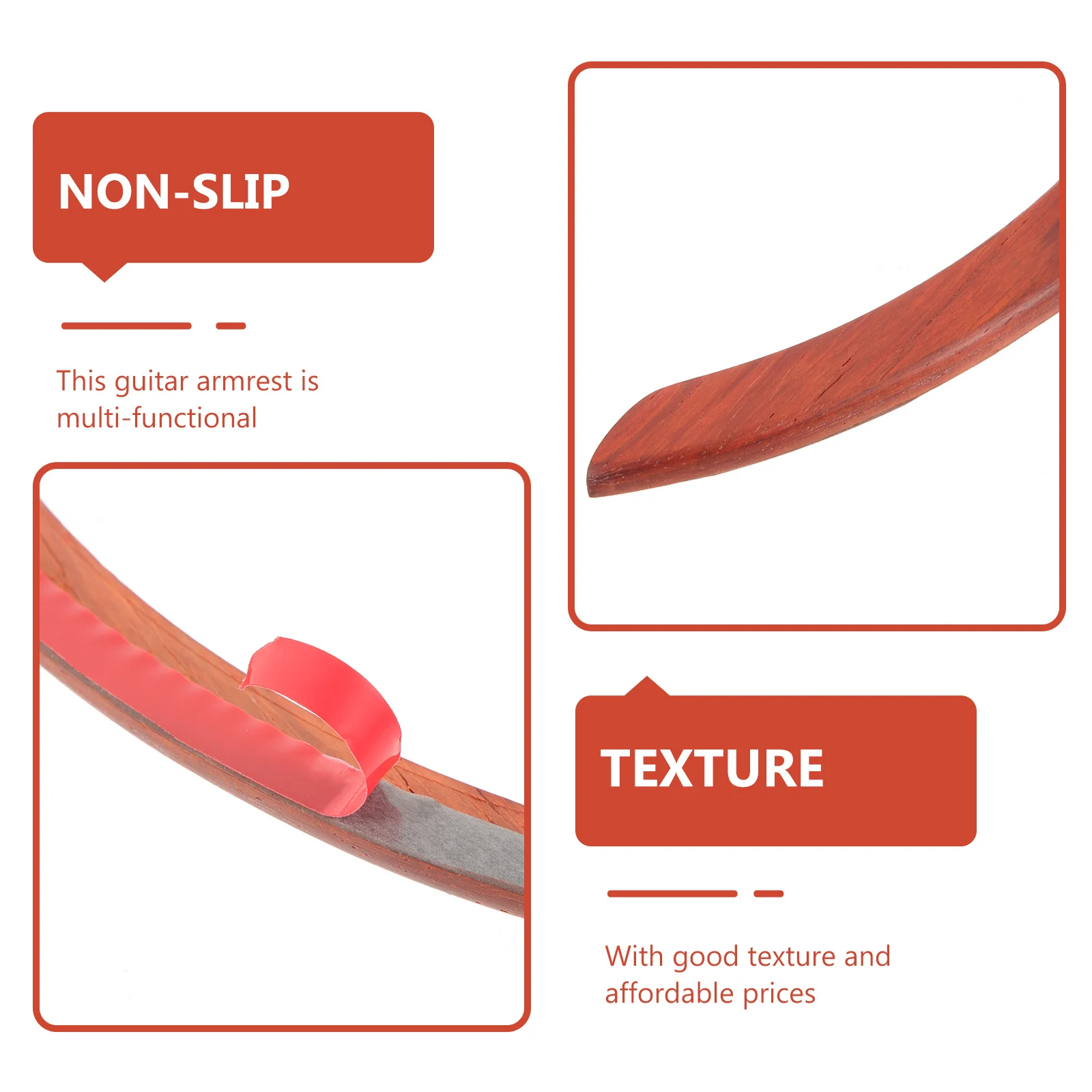 

Guitar Wooden Armrest Non Slip Hand Rest Protects Corners Supports Right Hand Position Acoustic Guitar Supplies