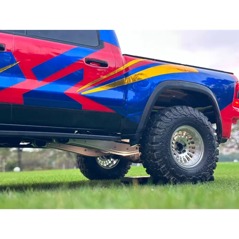 1/8 km ram 1500 rc crawler trailing braço atualização-braços de suspensão traseira de metal com instalação direta de parafuso peças de carro rc