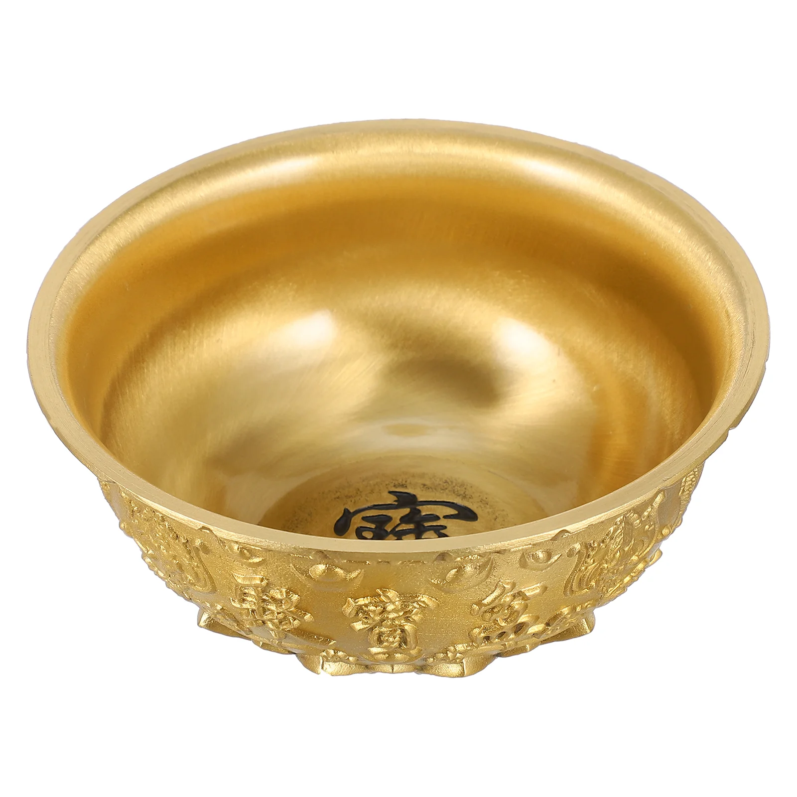 

Decorate Cornucopia Ornament Office Candy Bowls Decorative Brass Chinese Gold Ingots Crafting Treasure