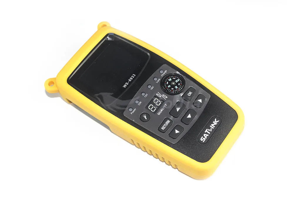 الأصلي Satlink WS-6933 DVB-S2 FTA C & KU الفرقة الرقمية مكتشف الأقمار الصناعية متر مع 2.1 بوصة شاشة الكريستال السائل WS 6933