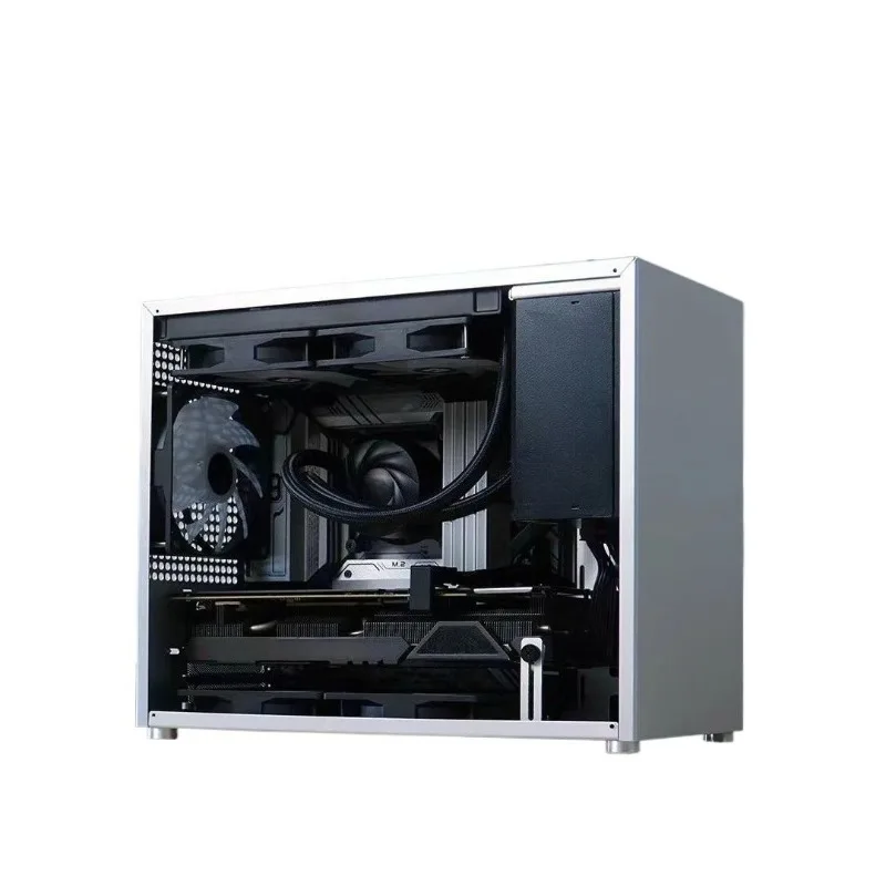 C2M side transparent MATX board, water-cooled desktop computer ITX small chassis