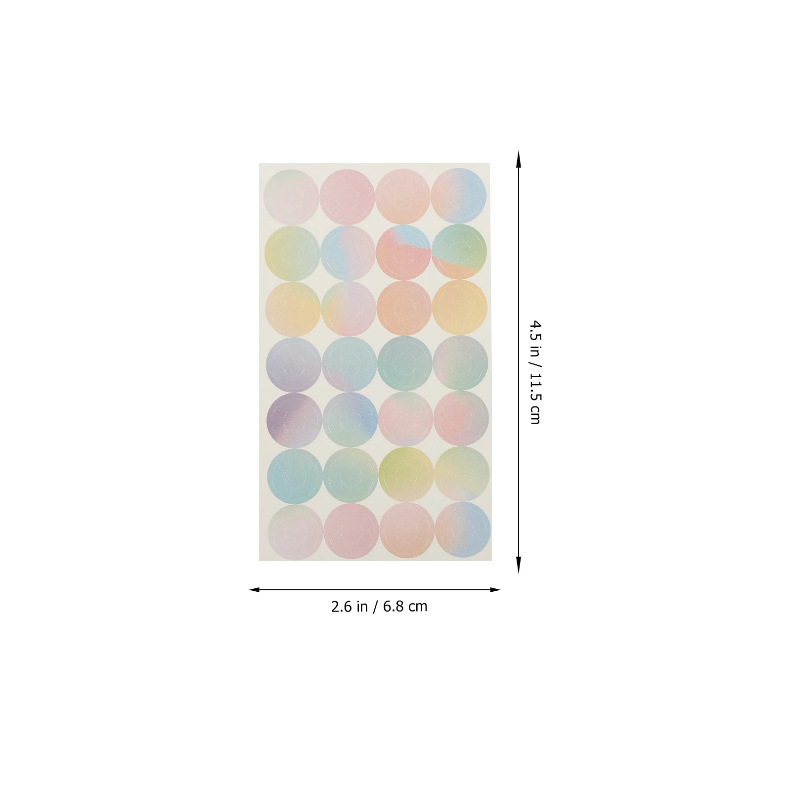 16 Sheets Protective Sticker Label Reinforcement Rings Paper Binder Stickers Page Circles