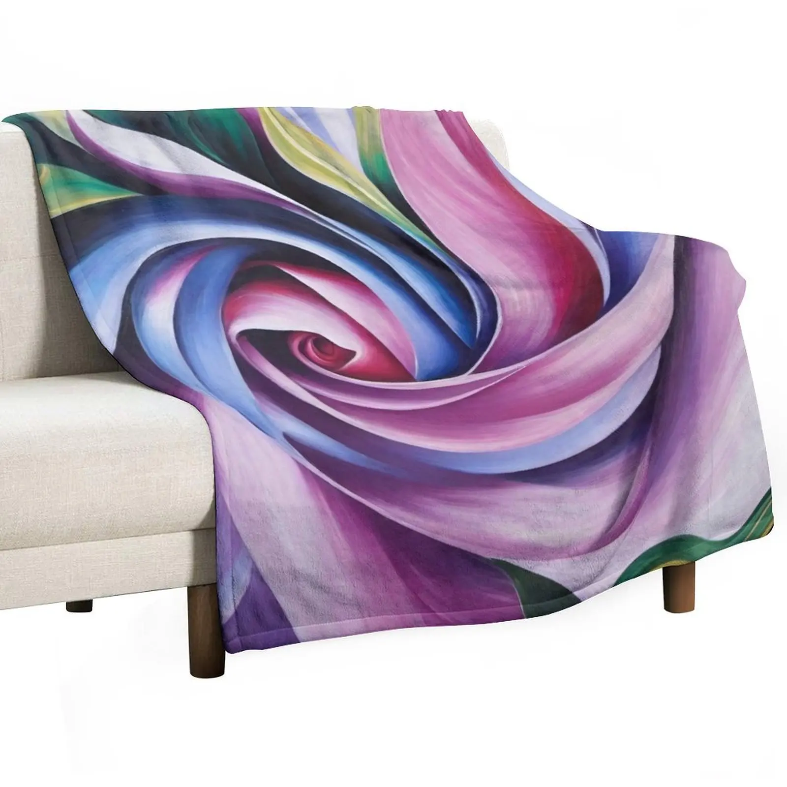 Swirling Throw Blanket Personalized Gift Flannel Fabric Blankets