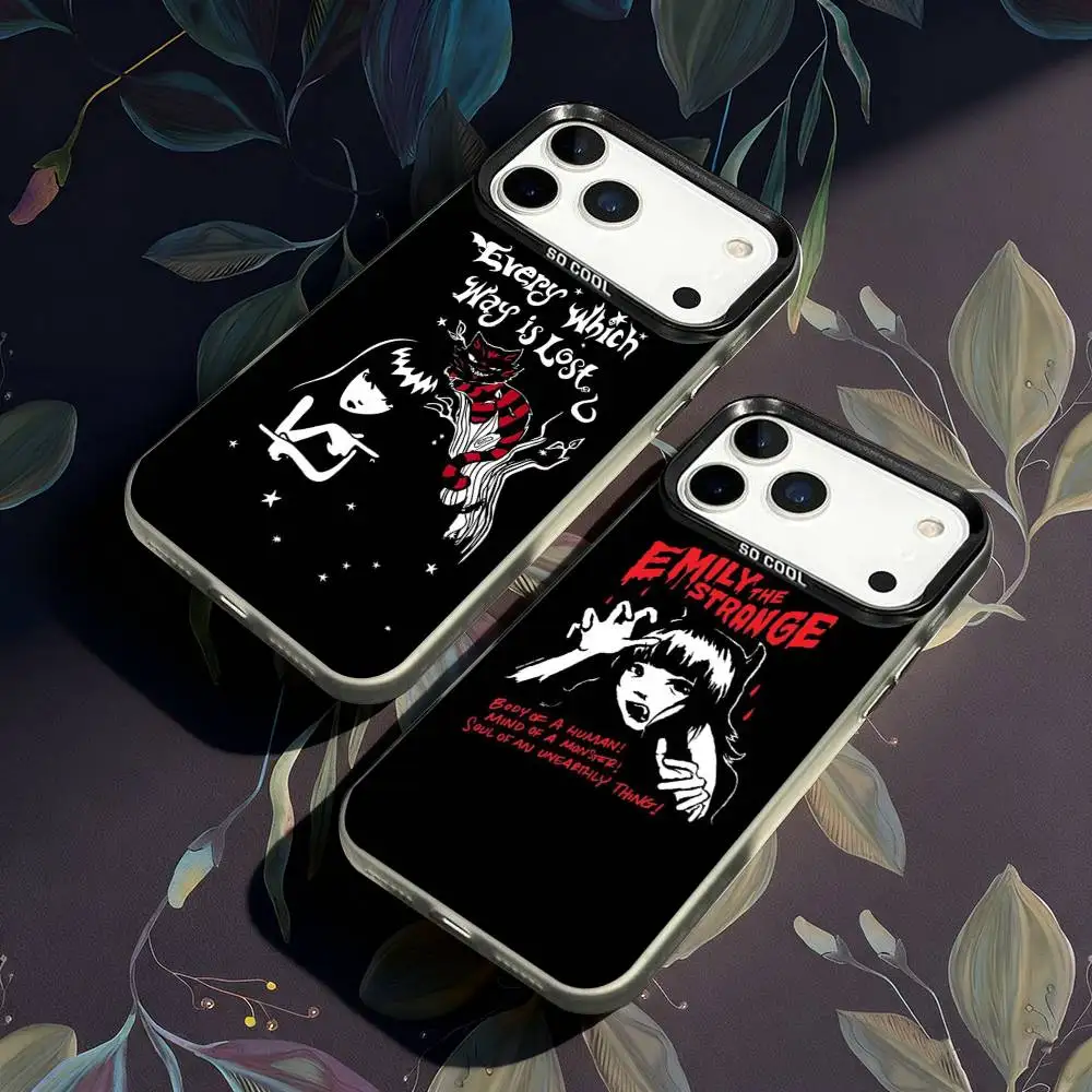 

E-Emily The Strange Phone Case For iPhone 17,16,15,14,13,12,X,8,Pro,Max,Plus,E,SE4,Air,Mini IMD Matte Black