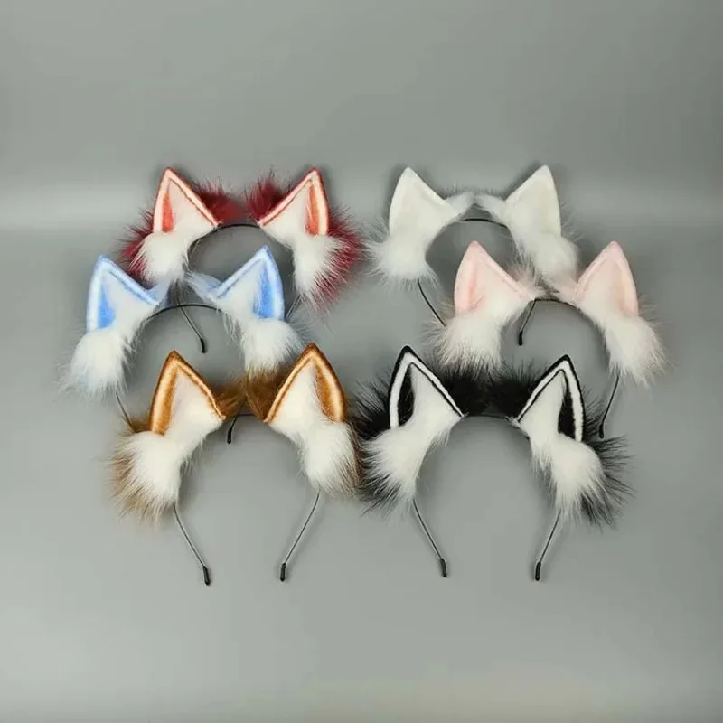 

Handmade Animal Ear Headband Children Handmade Toy Doll BJD/SD Doll Accessories Simulation Animal Cat Rabbit Wolf Ear Headband