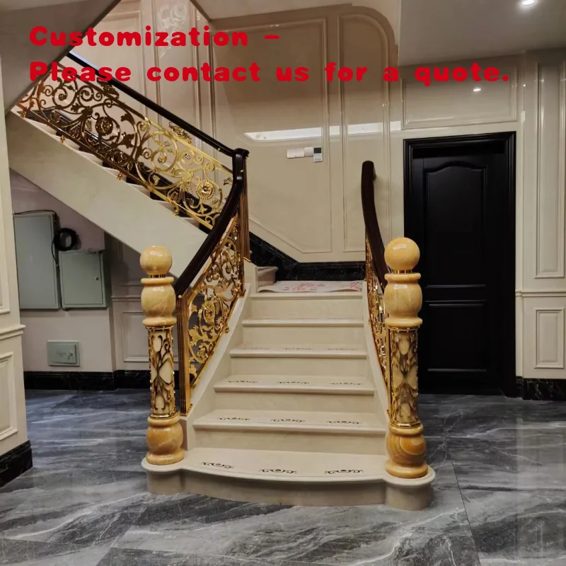 custom.Modern-Plated Indoor Outdoor Stairs Design Featuring Tempered Glass Solid Wood Metal Iron Steel Wrought Iron Other