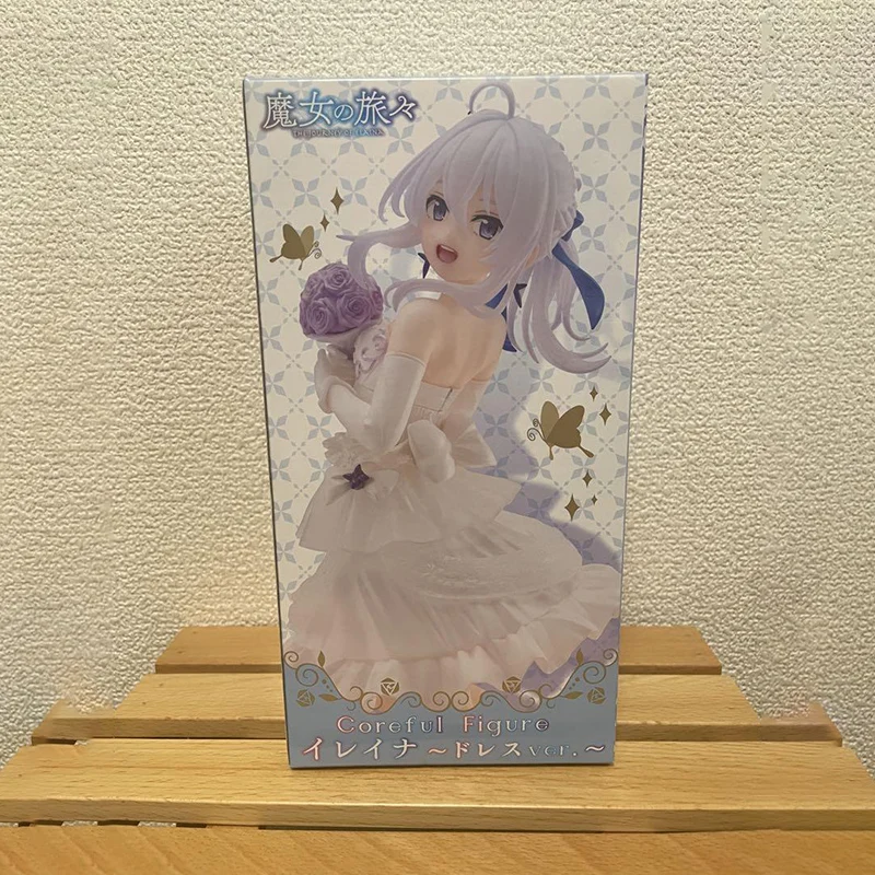 In Stock TAiTO Coreful Wandering Witch: The Journey Of Elaina Elaina White Dress Ver. PVC 18CM Anime Action Figures Model Toy