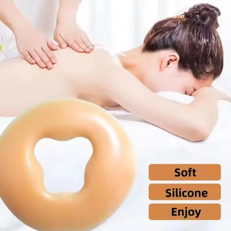 부드러운 실리콘 베개 스파 뷰티 패드 필름 살롱 페이스 마사지가없는 재사용 가능한 미끄럼 방지 마사지 베개 릴렉스 뷰티 쿠션 패드