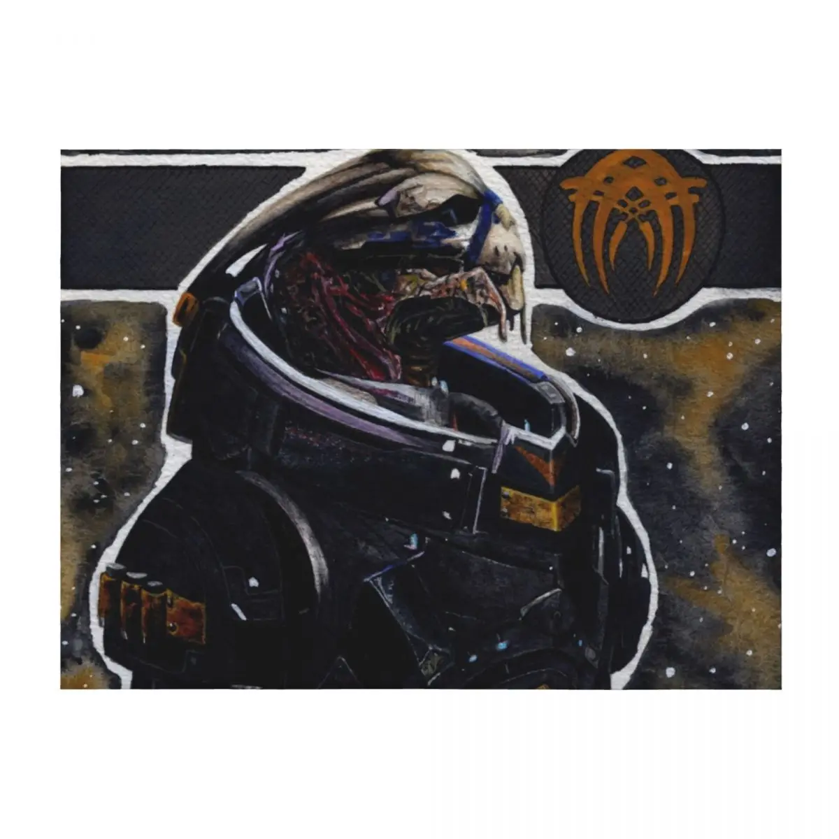 

Mass Effect Garrus Throw Blanket cosplay anime Bed Fashionable Sleeping Bag Thin Blankets